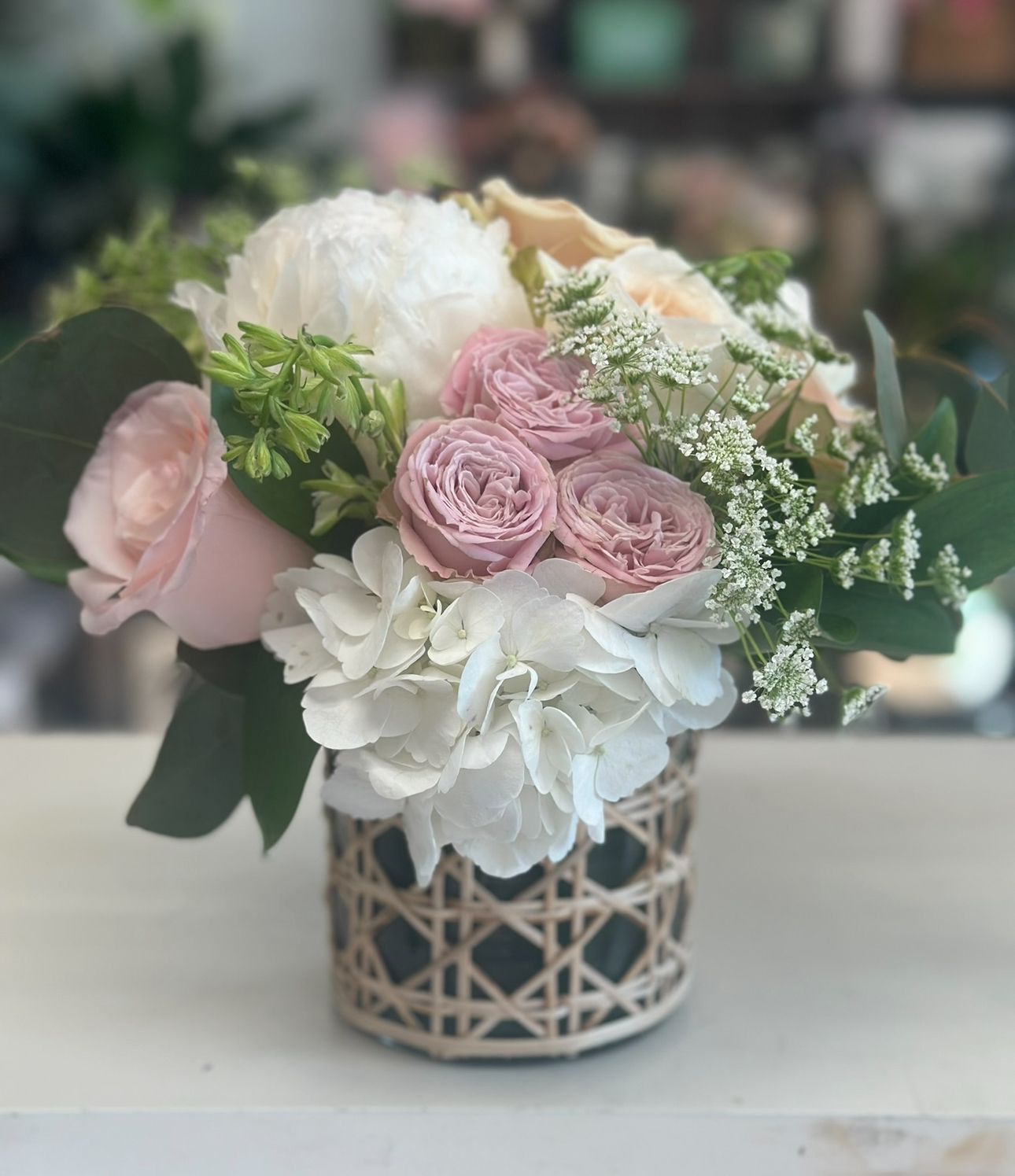 Blush Romance Garden Arrangement