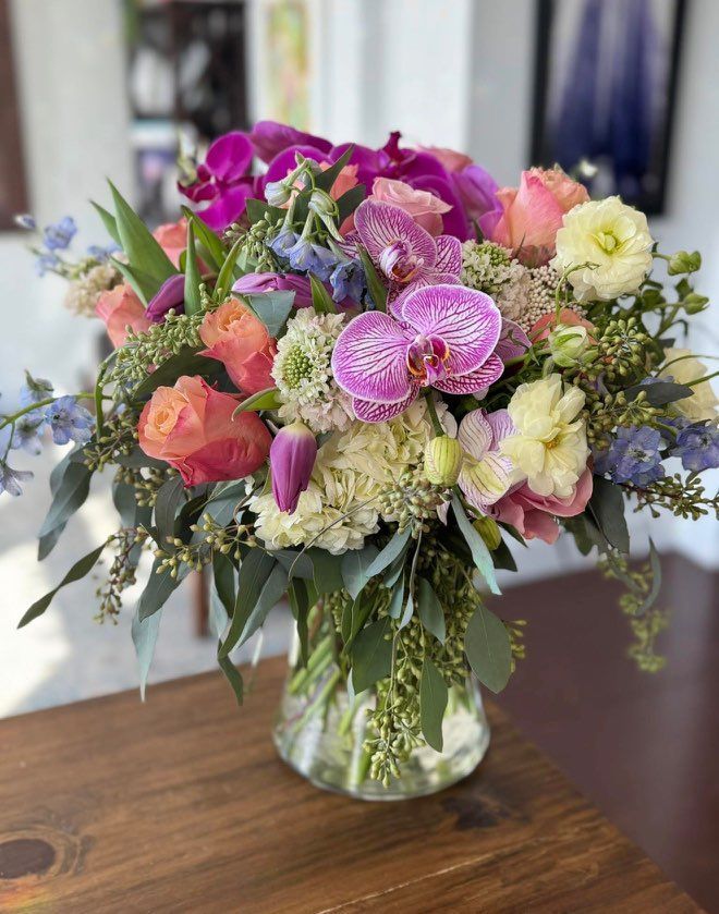 Orchid Garden Elegance Vase