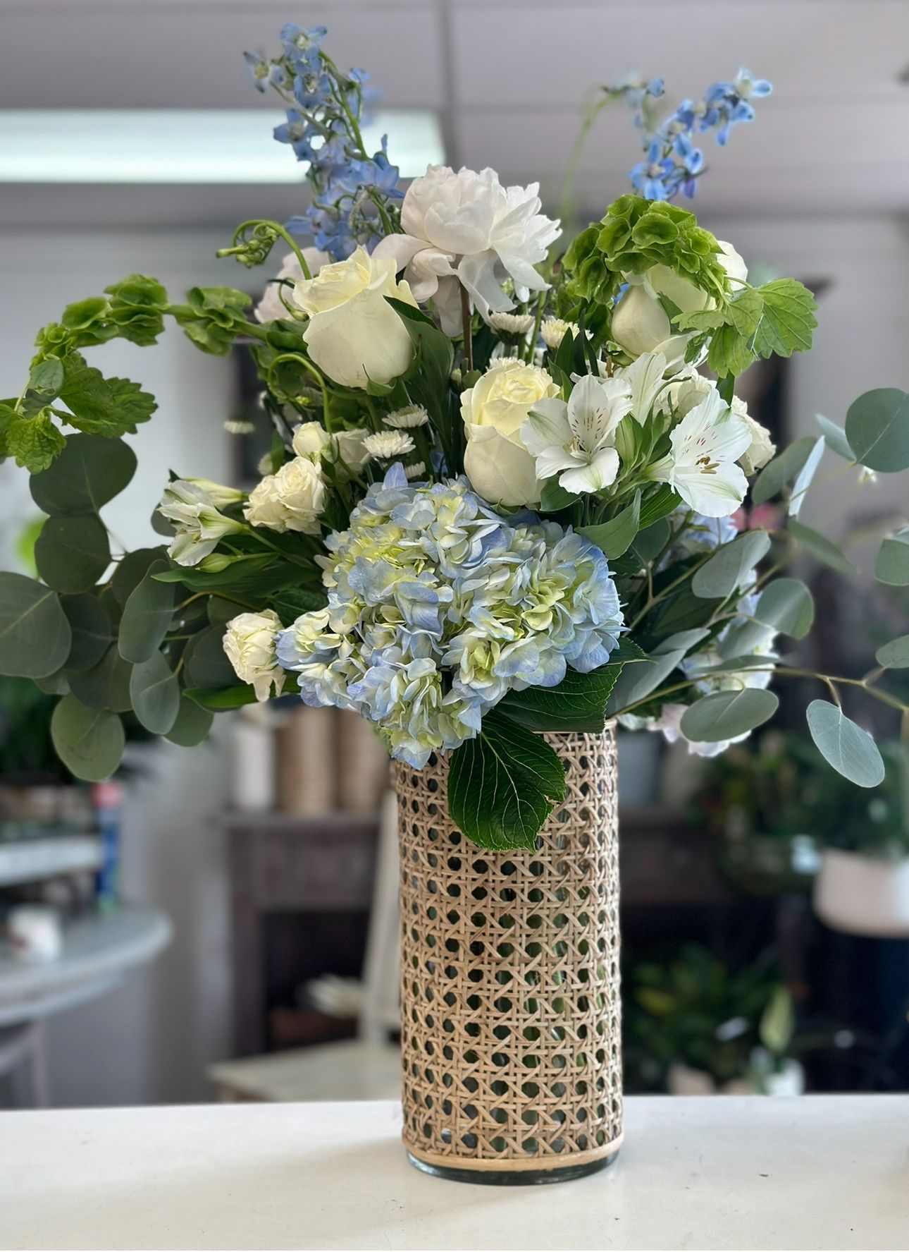 Costal Elegance Blue & White Garden 