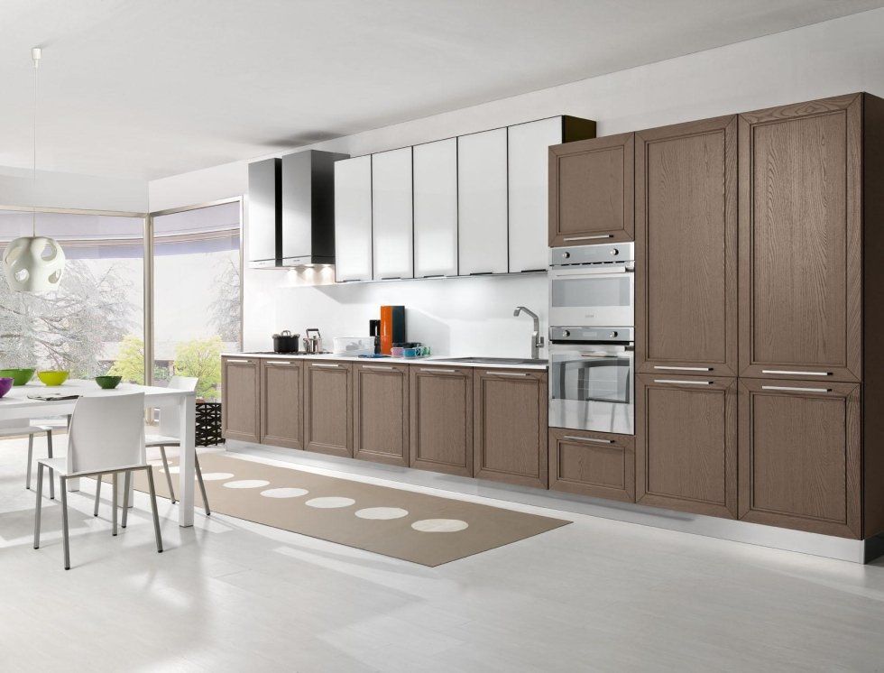 Cucina con mobili classici