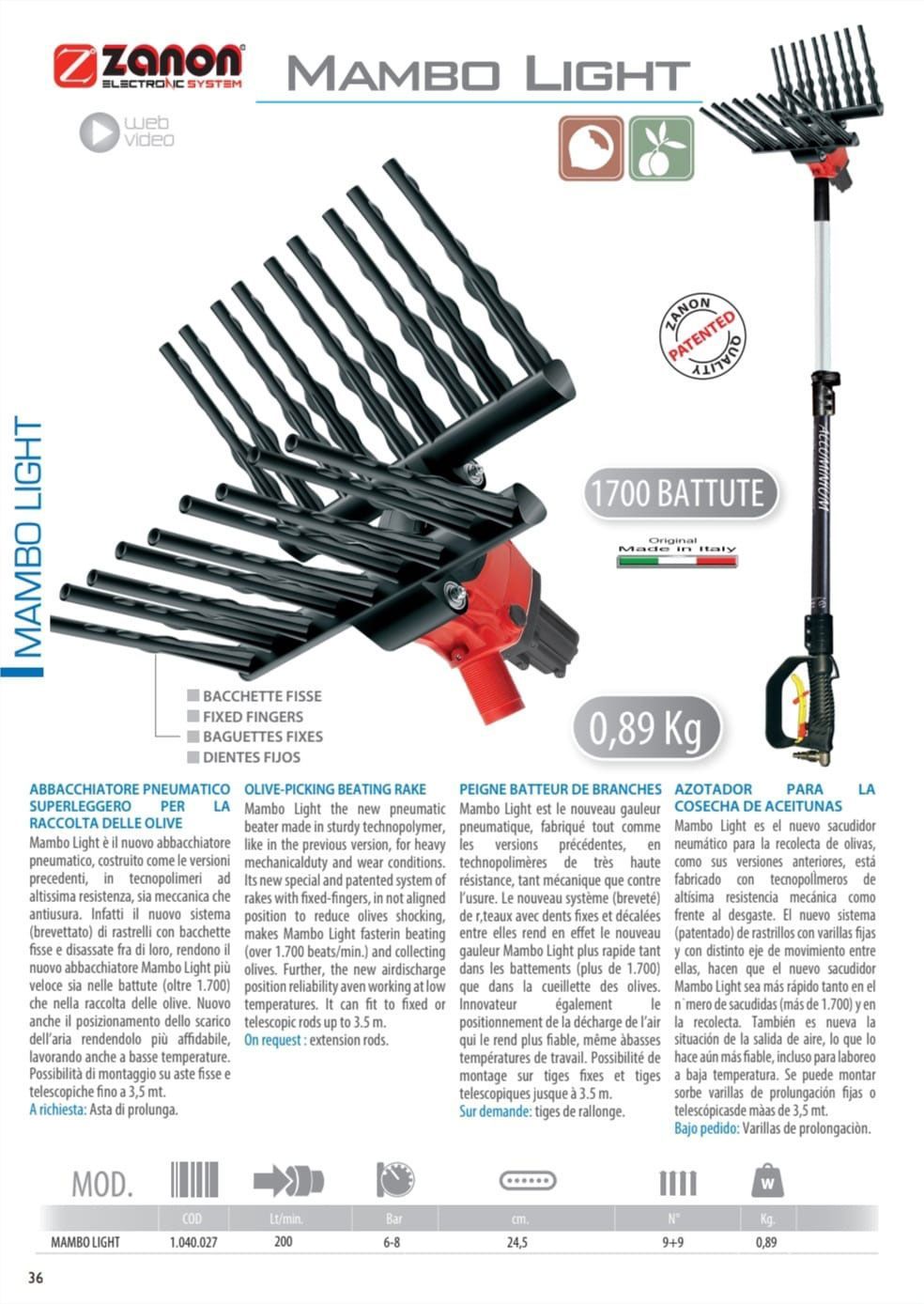 Abbacchiatore pneumatico