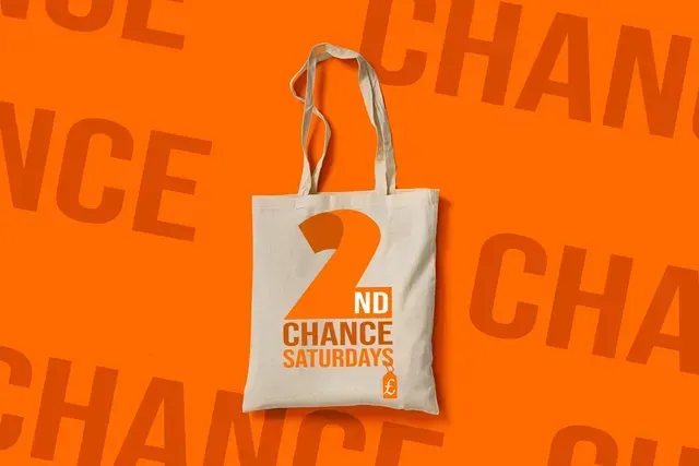 A tote bag that says no chance saturdays on it