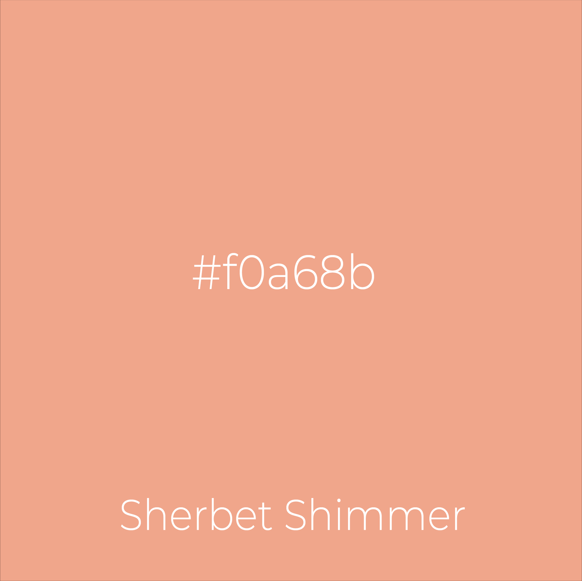 The color sherbet shimmer is shown on a pink background