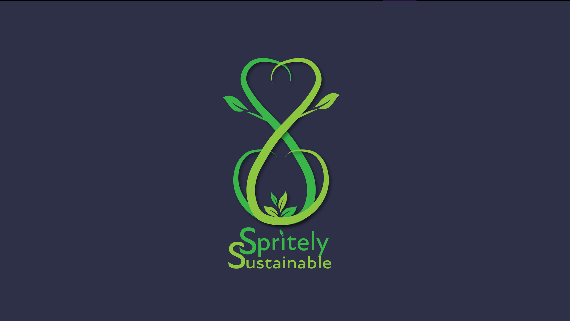 A logo for spritely sits on a dark blue background