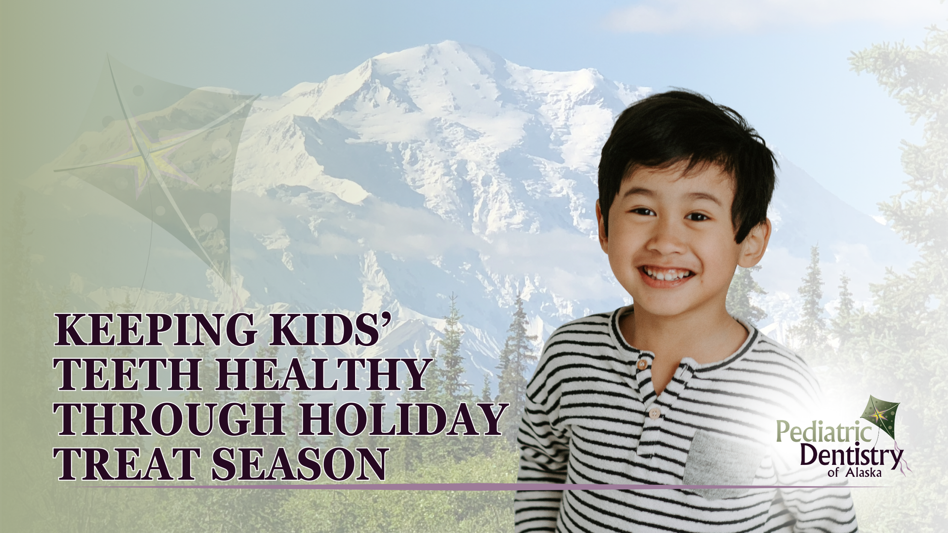 Smiling child with healthy teeth, text: 