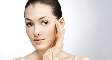 blemish-free face after the treatment