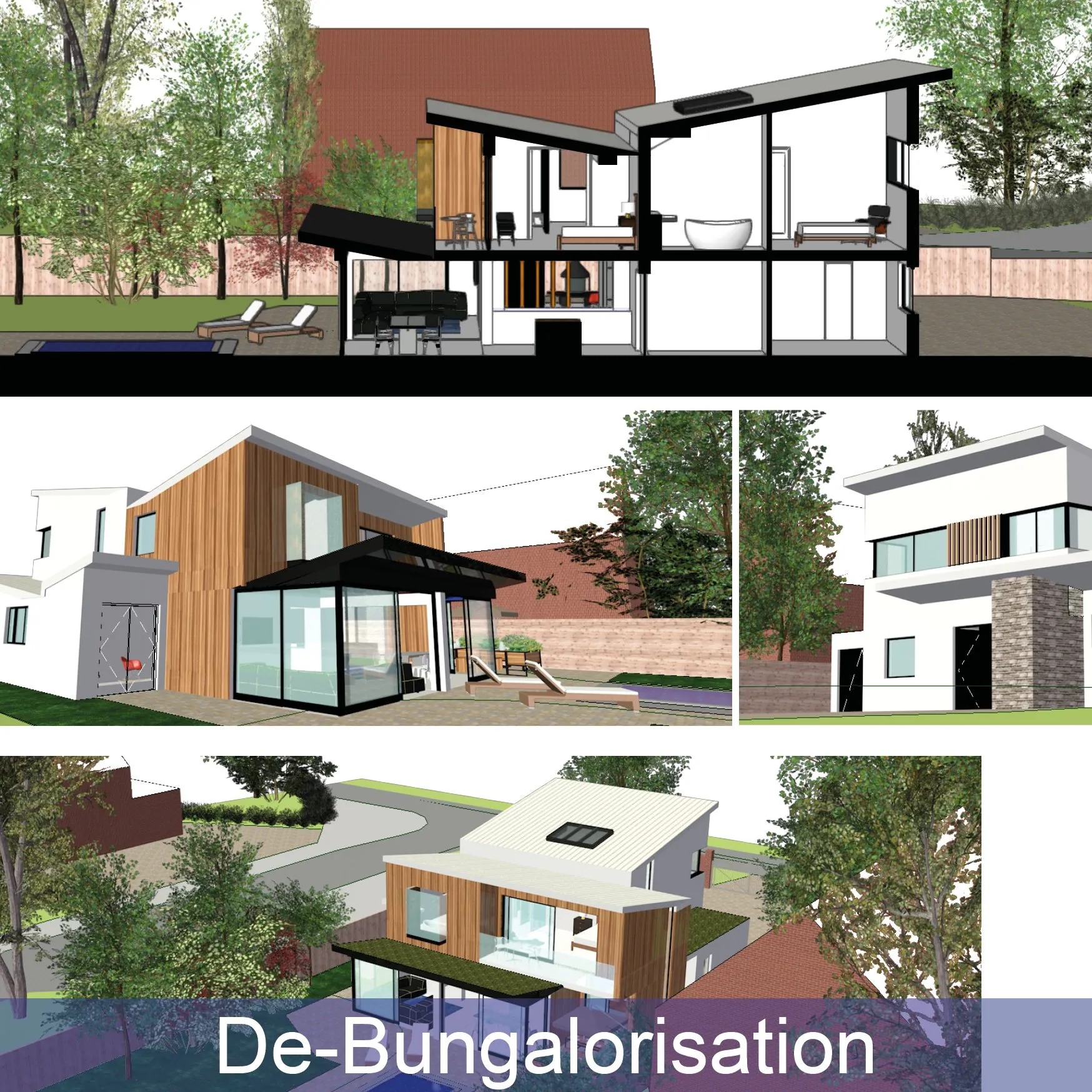 Image strip of de-bungalorisation