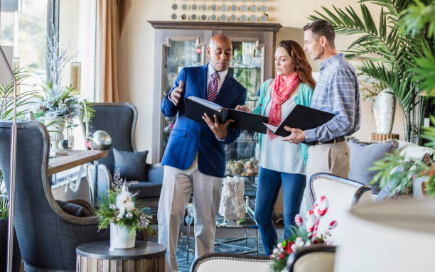 real estate agent meeting with recruiters.