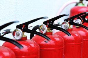 red fire extinguisher