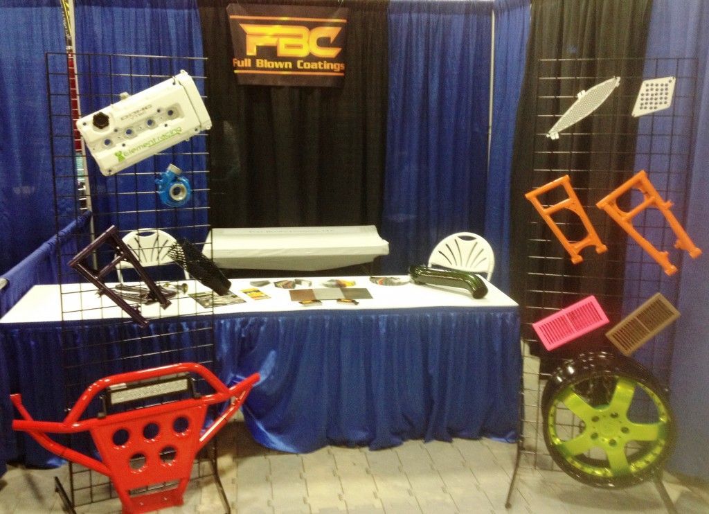 A table with a sign that says fbc on it