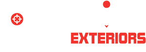 a logo for on point exteriors making home improvements possible