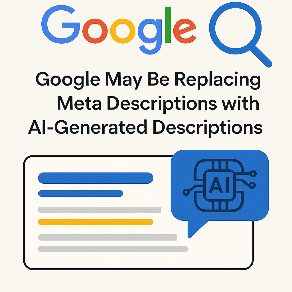 Google logo with text: 
