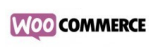 A logo for woocommerce is shown on a white background.