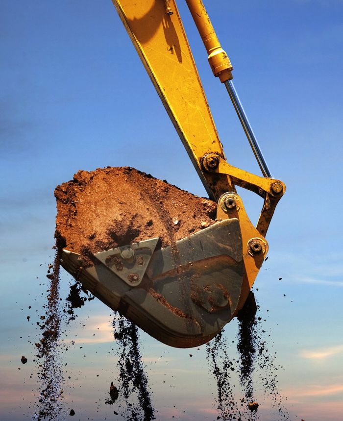 Excavator Lifting Dirt — Victoria — Brett Shepherd Excavations