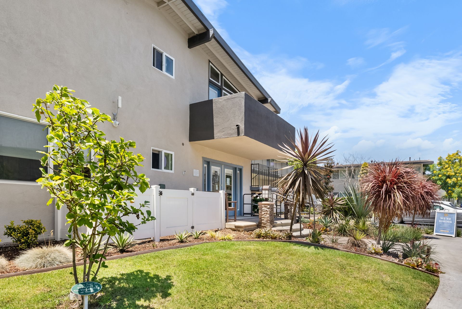 building exterior and plants