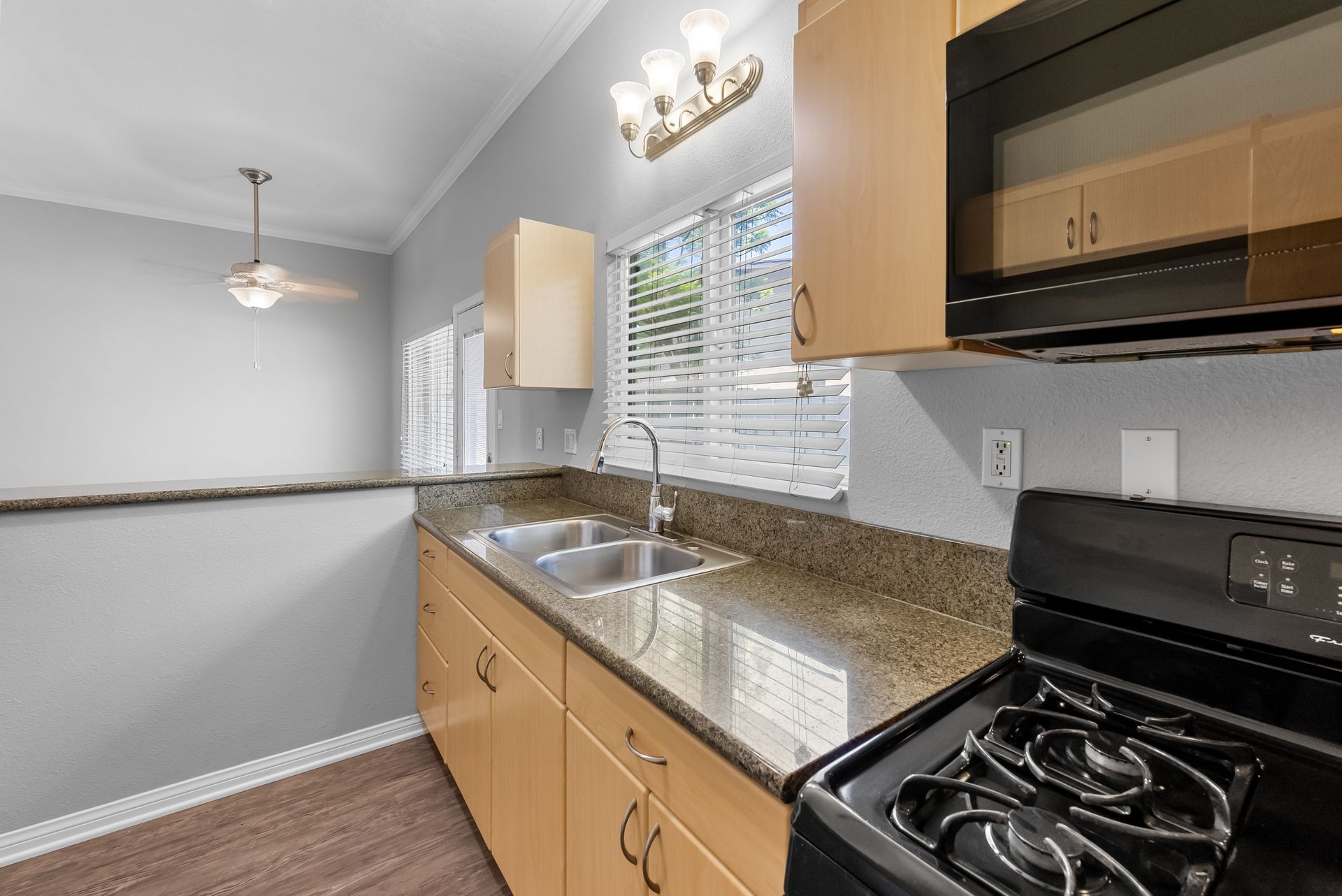 kitchen with sink and stove