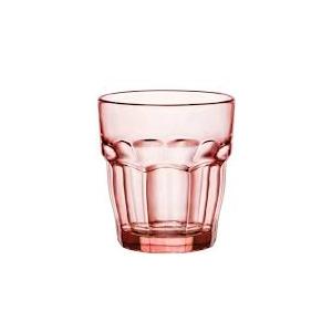 bicchiere di vetro per acqua rosa