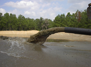 Releasing Water With Dirt — Rockledge, FL — Central Sand Inc.