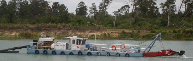 Long Boat For Dredging — Rockledge, FL — Central Sand Inc.