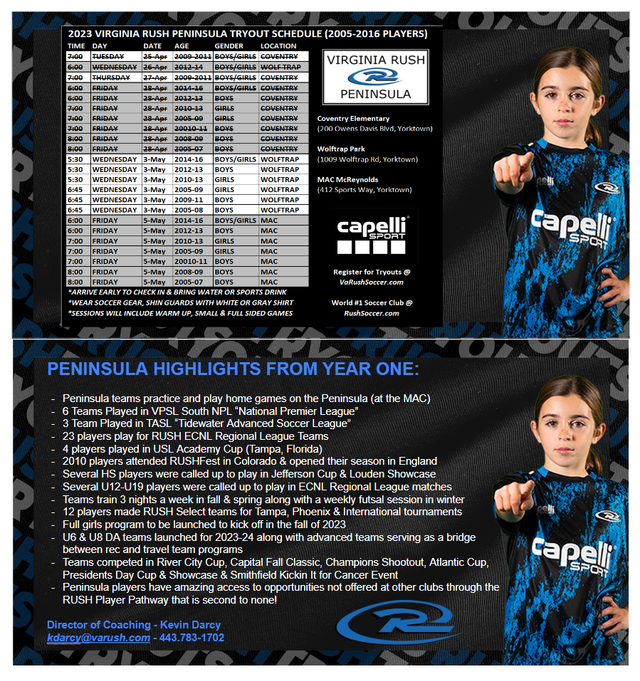 Player Pathway - Rush Soccer