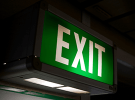 Exit light — Electricians Central Coast in Jilliby, NSW