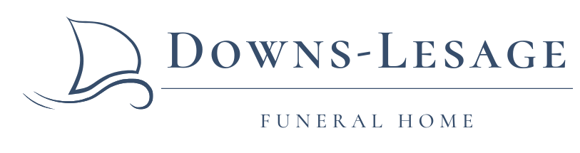 The logo for sample funeral home is shown on a white background.