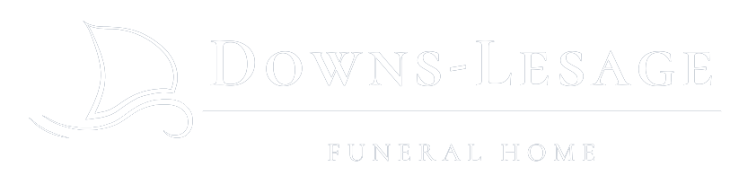 Logo for Downs-Lesage Funeral Home.