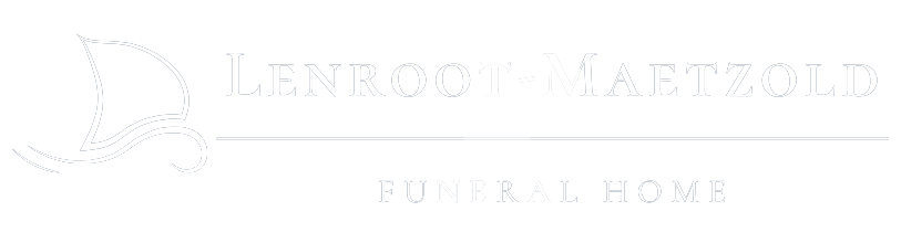 Logo of Lenyco & Martzold Funeral Home with a stylized sailboat icon.