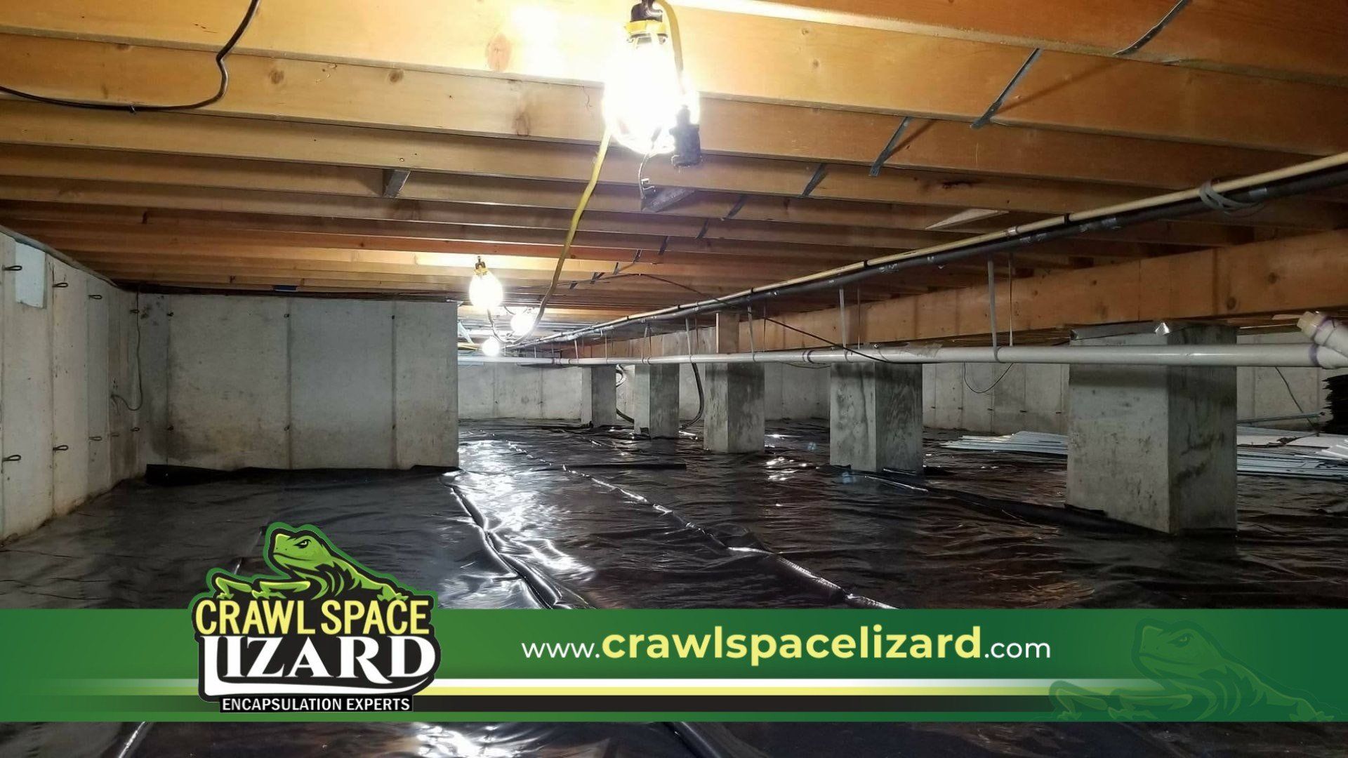 Crawl Space Vapor Barrier Installation