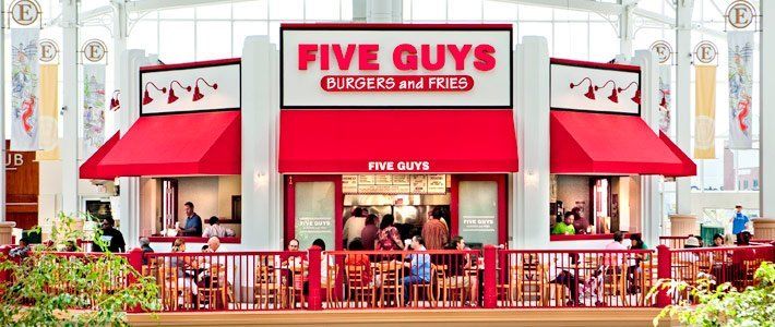 Electrical Services — Five Guys Burgers and Fries Exterior in Columbus, OH