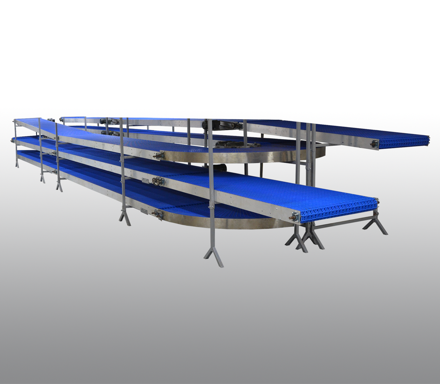 Automatic Cooling Conveyor as part of the automatic Arabic Pita Bread line