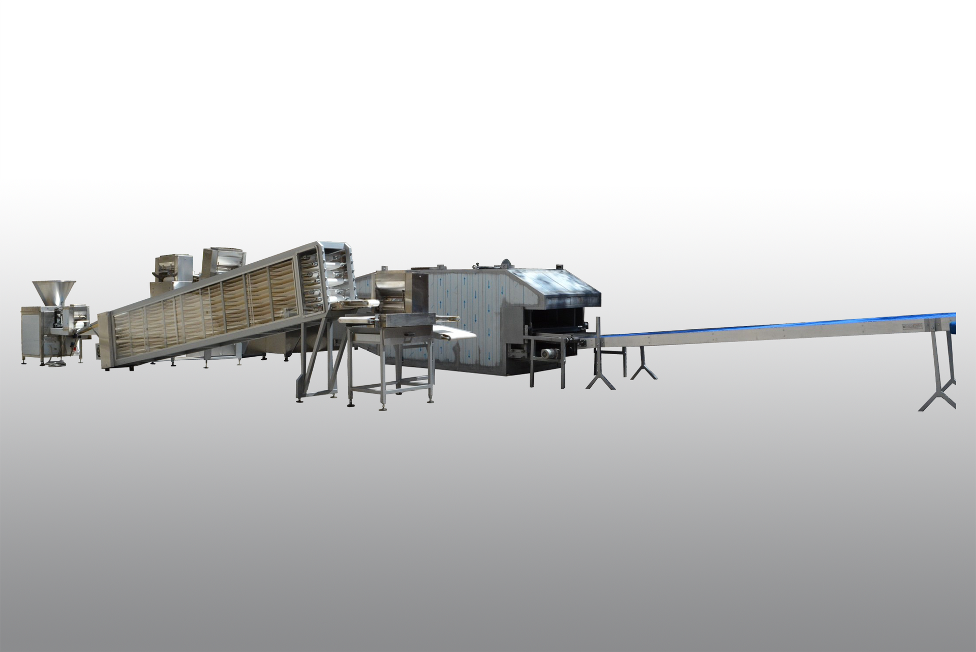 Industrial automatic machine line producing Lavash Bread