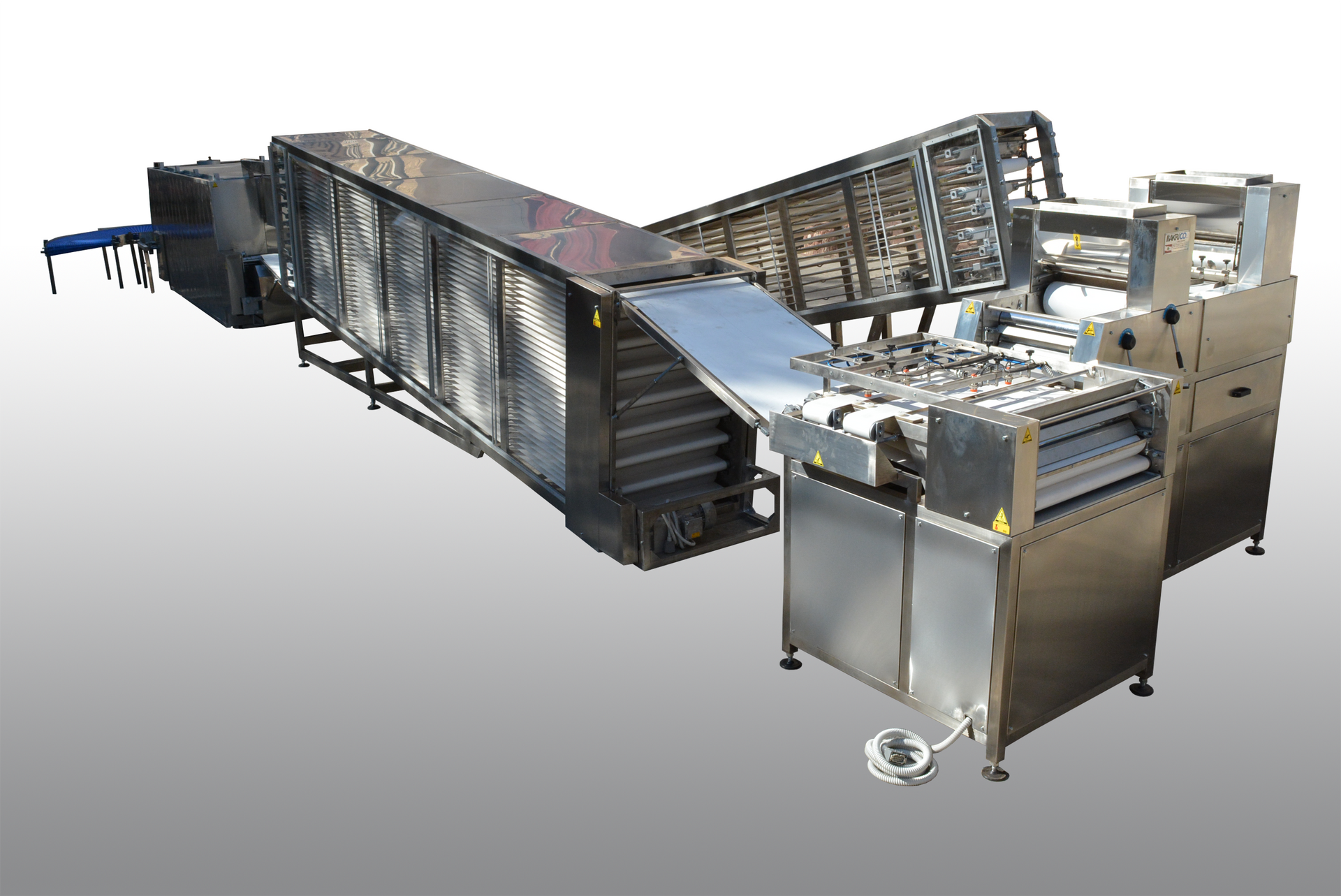 Industrial automatic machine line producing Arabic Pita Bread