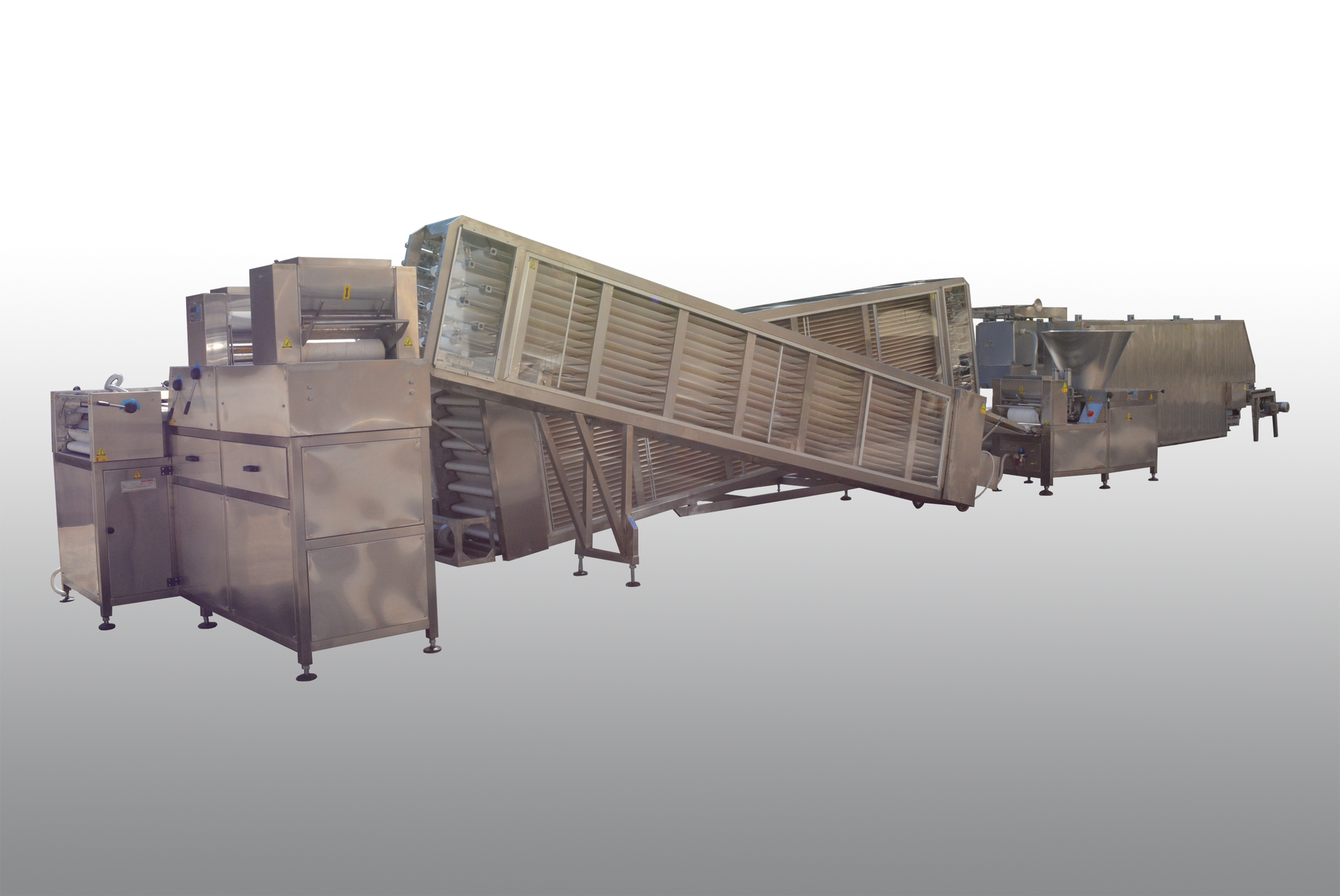 Automatic production line producing Lebanese Bread