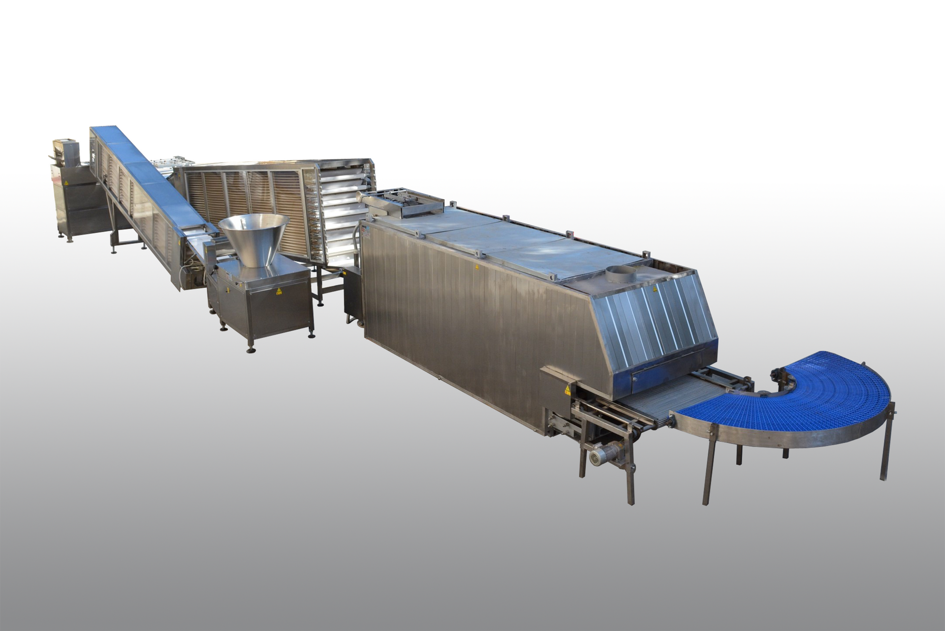 Automatic line producing Lebanese Bread