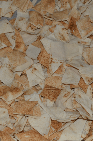 Unbaked Cut Pita Chips