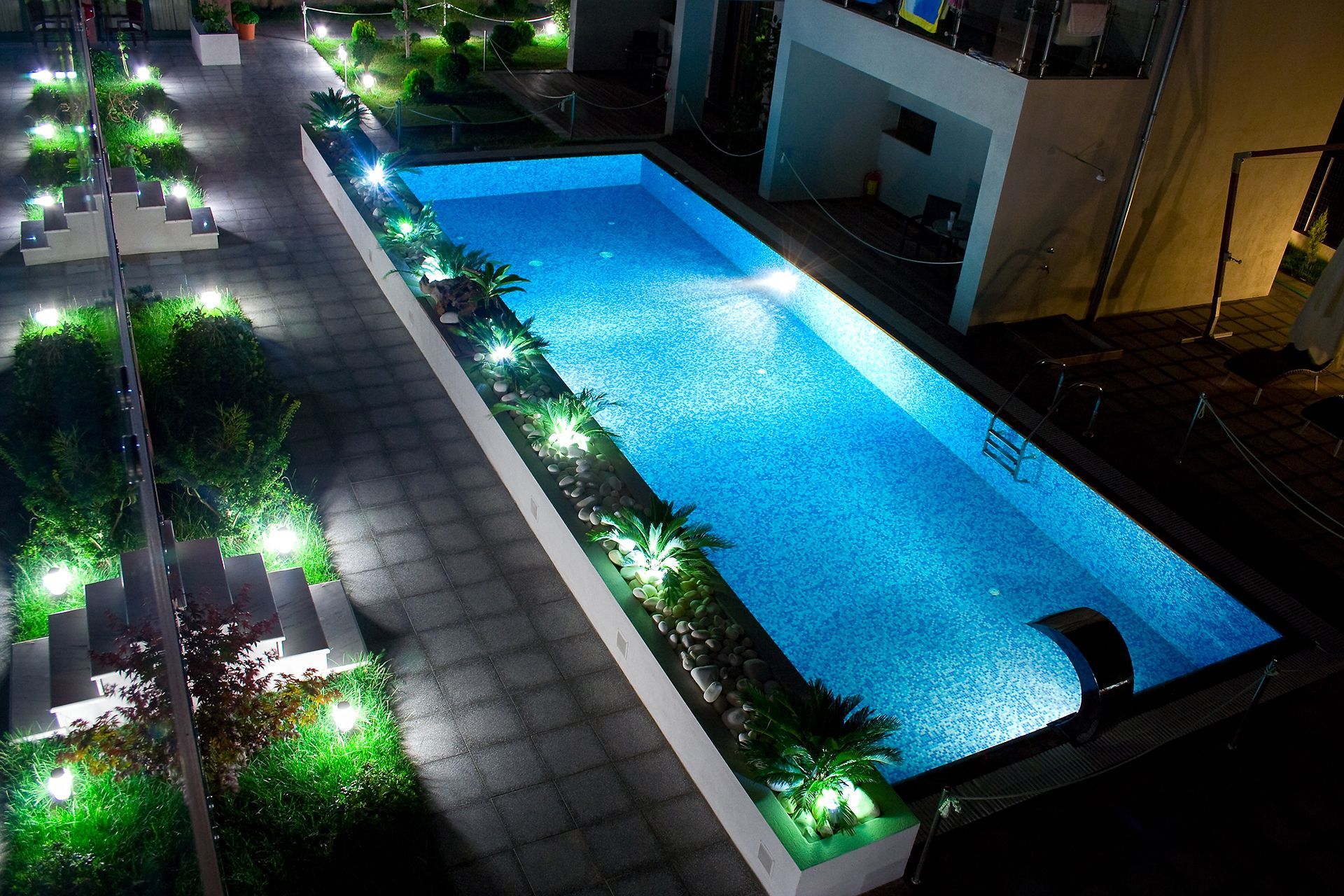 Swimming Pool With Lights