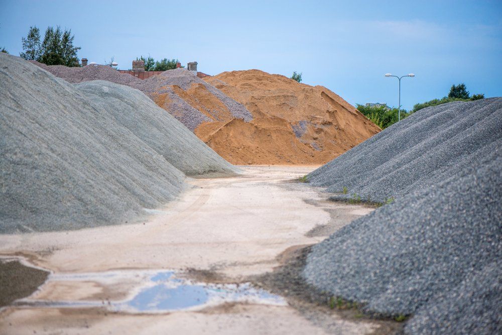 Large Piles of Construction Sand and Gravel — Wellington Sand & Gravel in Wellington, NSW