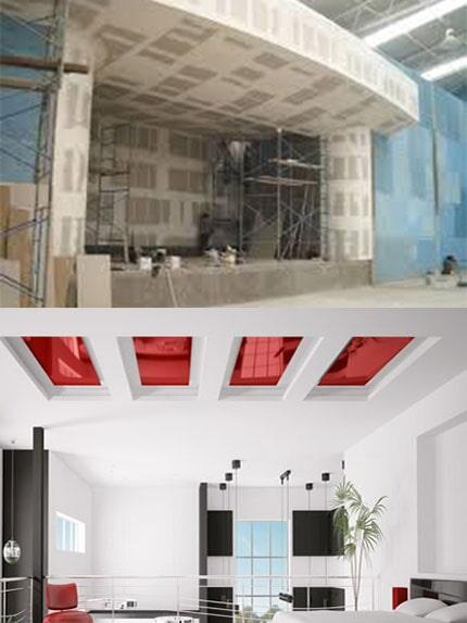 PLAFONES Y ACABADOS DECORATIVOS - Muros falsos