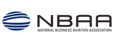 The logo for the national business aviation association.