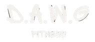 D.A.W.G. FITNESS logo in white on a white background.