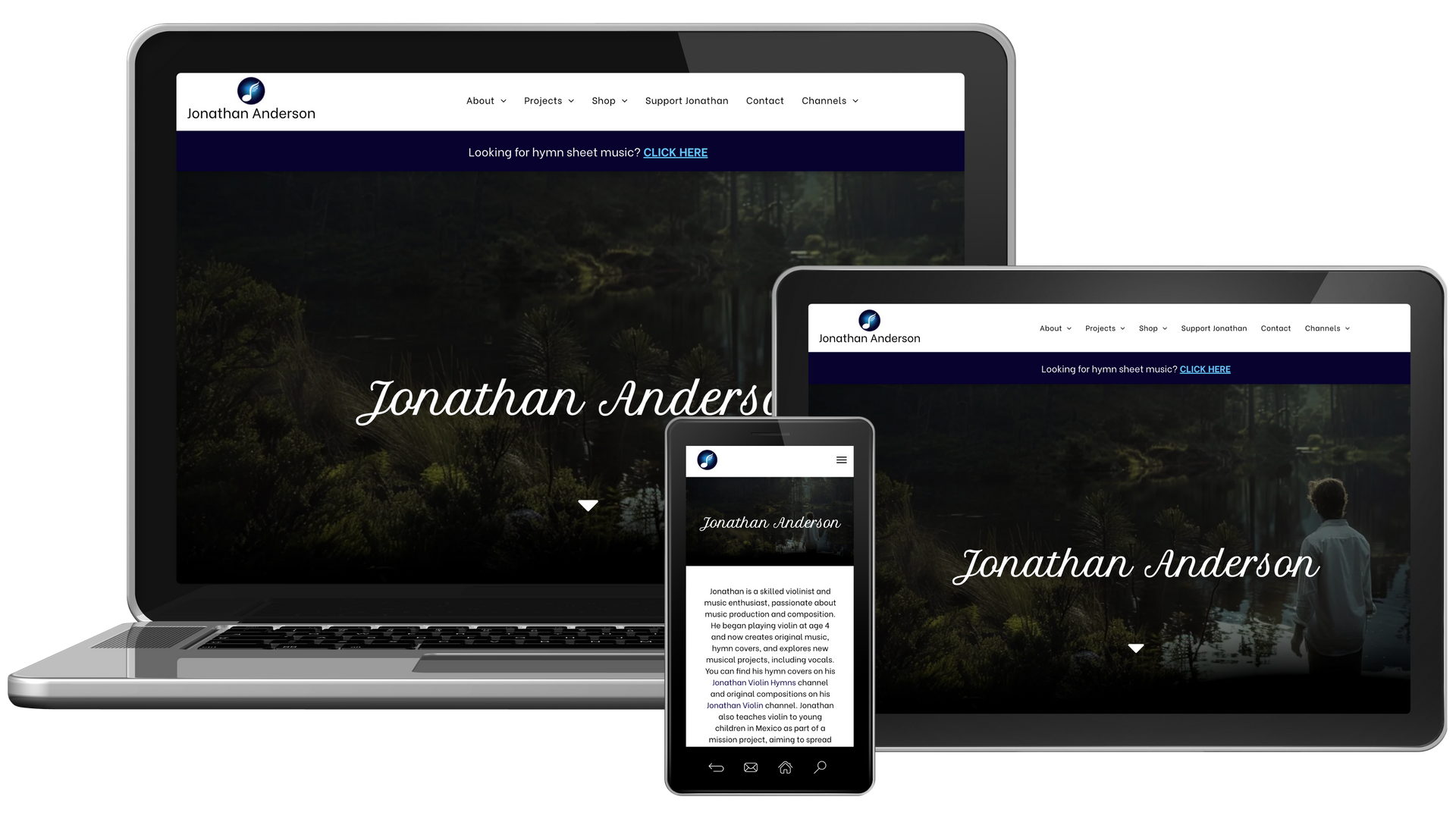 Responsive web design by The Site For Sites, showcasing a professional website on desktop and mobile screens.