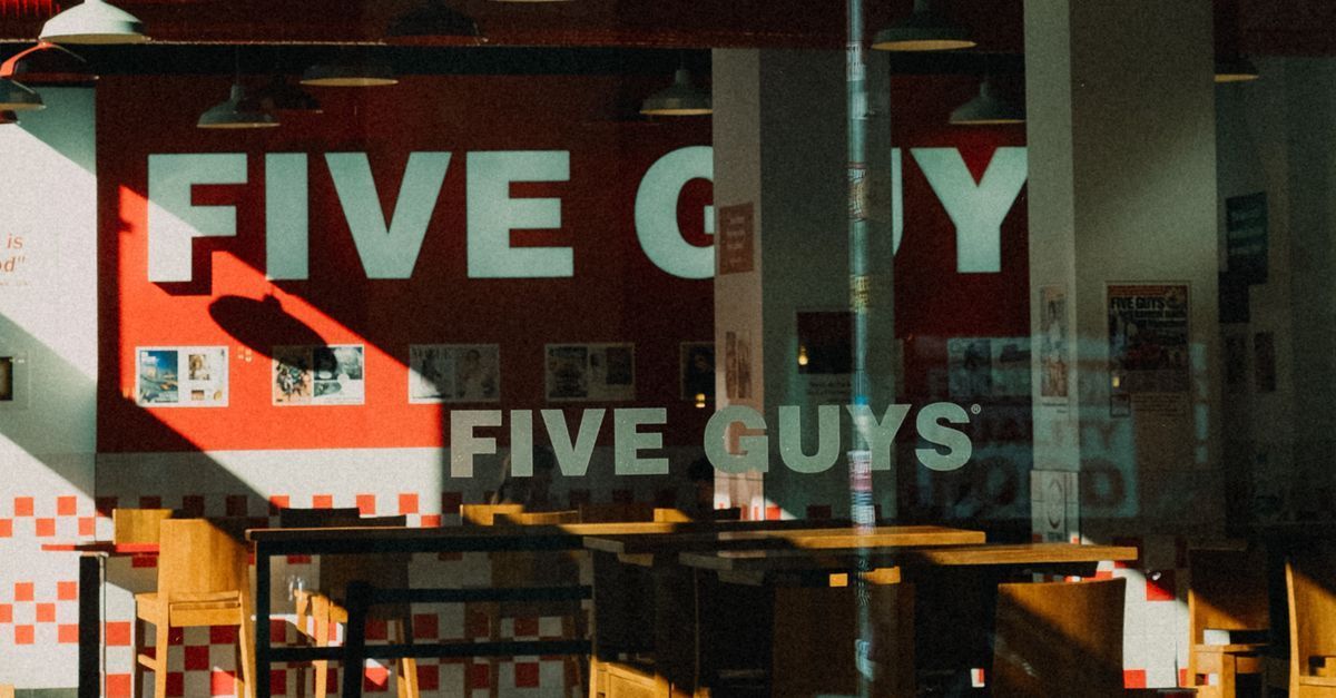 image five guys restaurant front