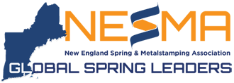 A logo for the new england spring and metal stamping association