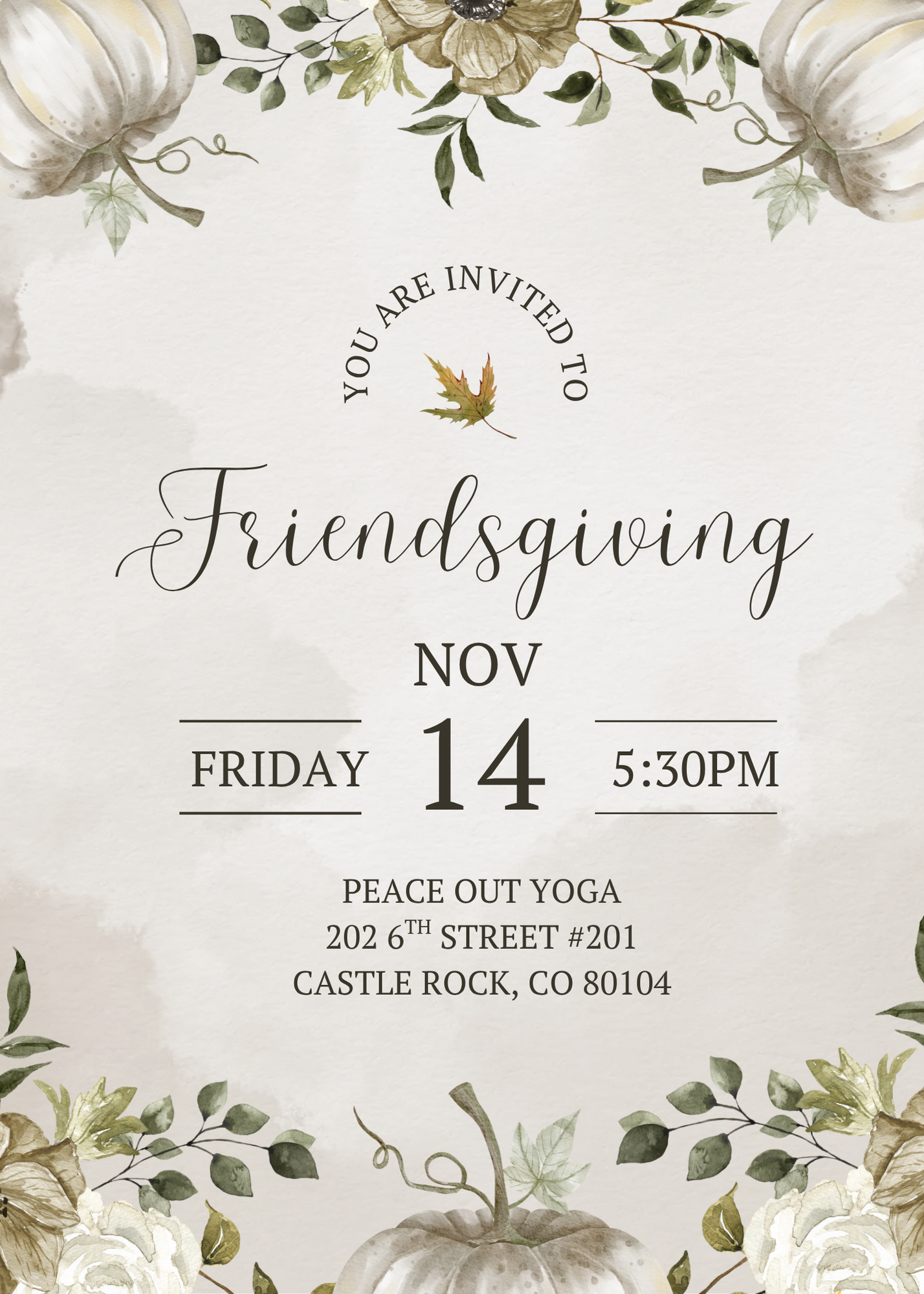 A poster for family flow yoga last saturday of the month