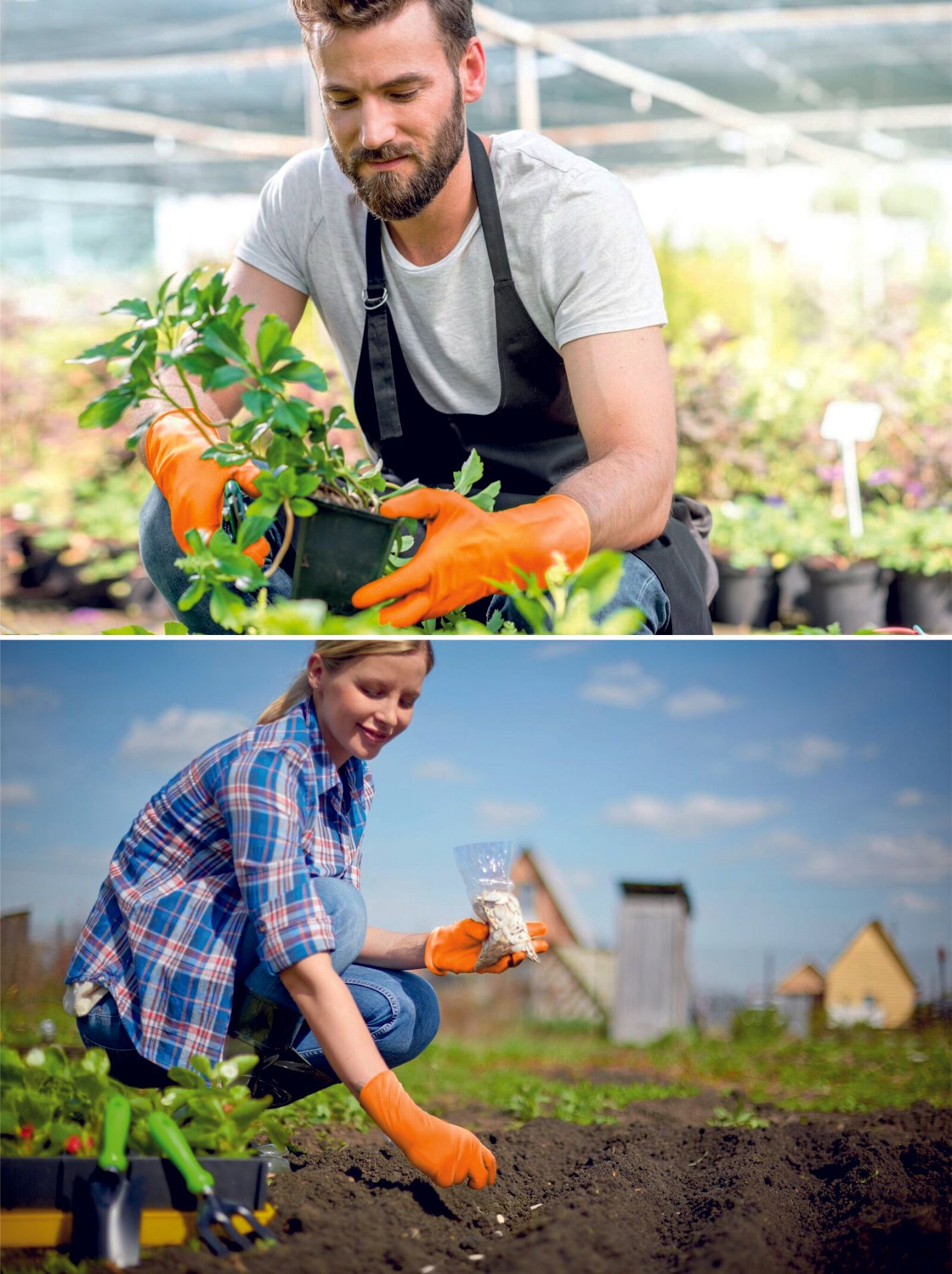 Disposable Nitrile Heavy Duty Textured Gardening Gloves from Alpha