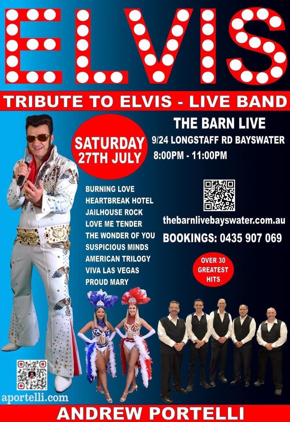 ELVIS TRIBUTE BAND 27.7.24