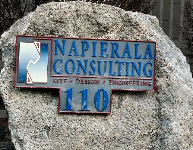 Big Rock With Signage — Syracuse, NY — Napierala Consulting