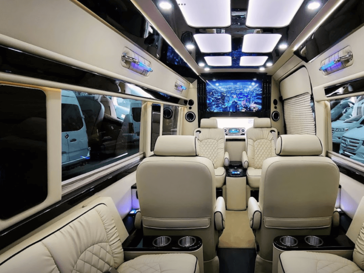 best sprinter limo with restroom rental fresno ca