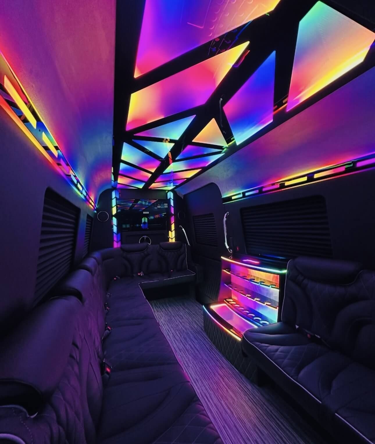 white luxury sprinter rental fresno